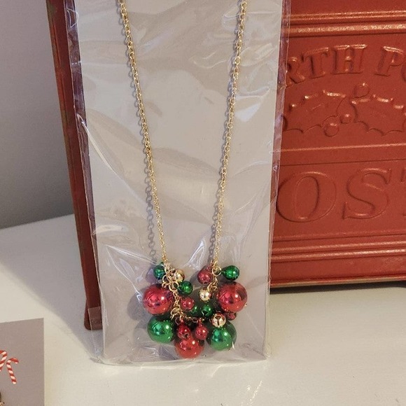 Christmas jingle bell necklace cat ears and cat earrings with jewels lot #25 - Picture 11 of 12